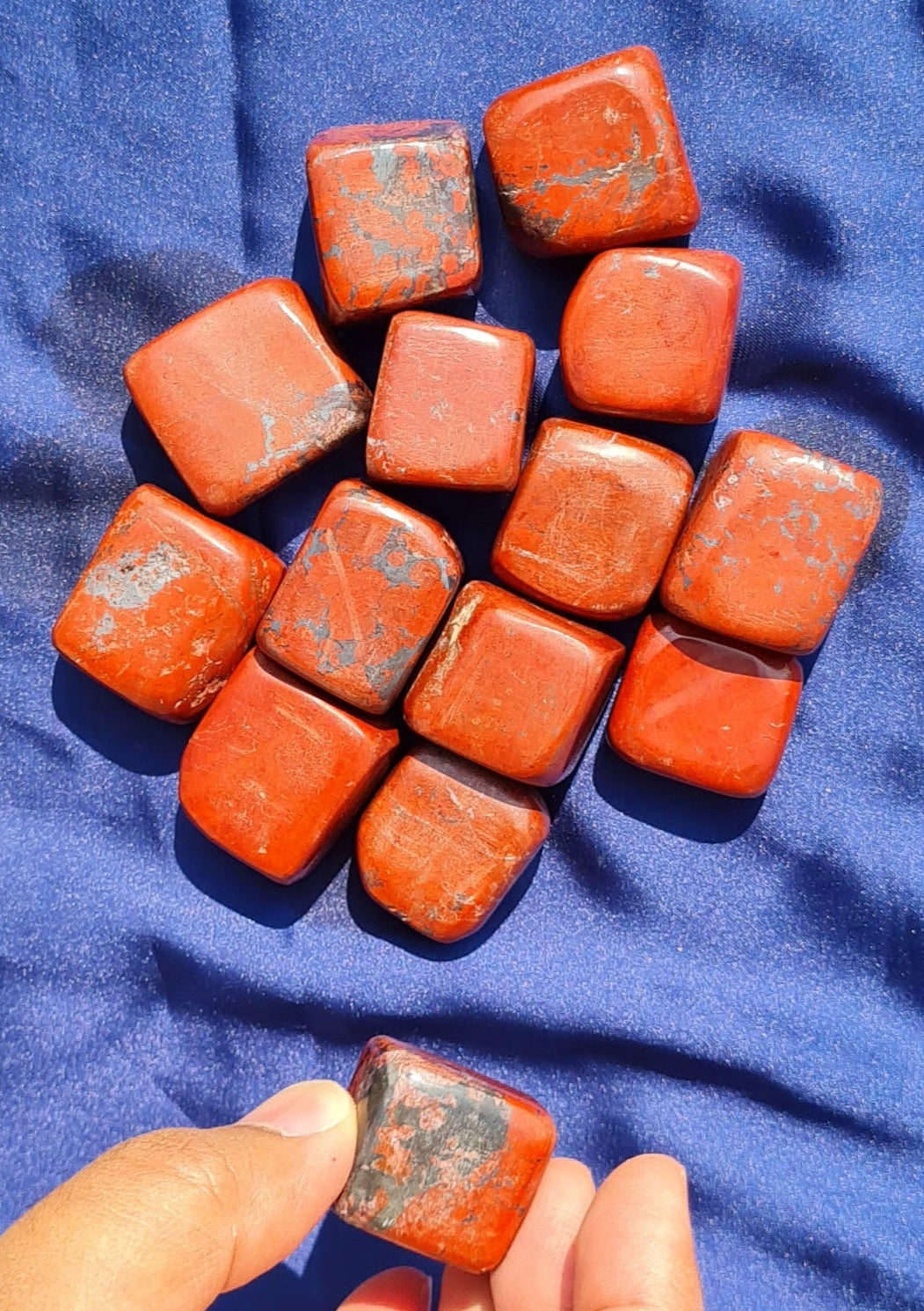 Jaspe Rouge - Pierre Roulée - Vitalité, Courage et Ancrage