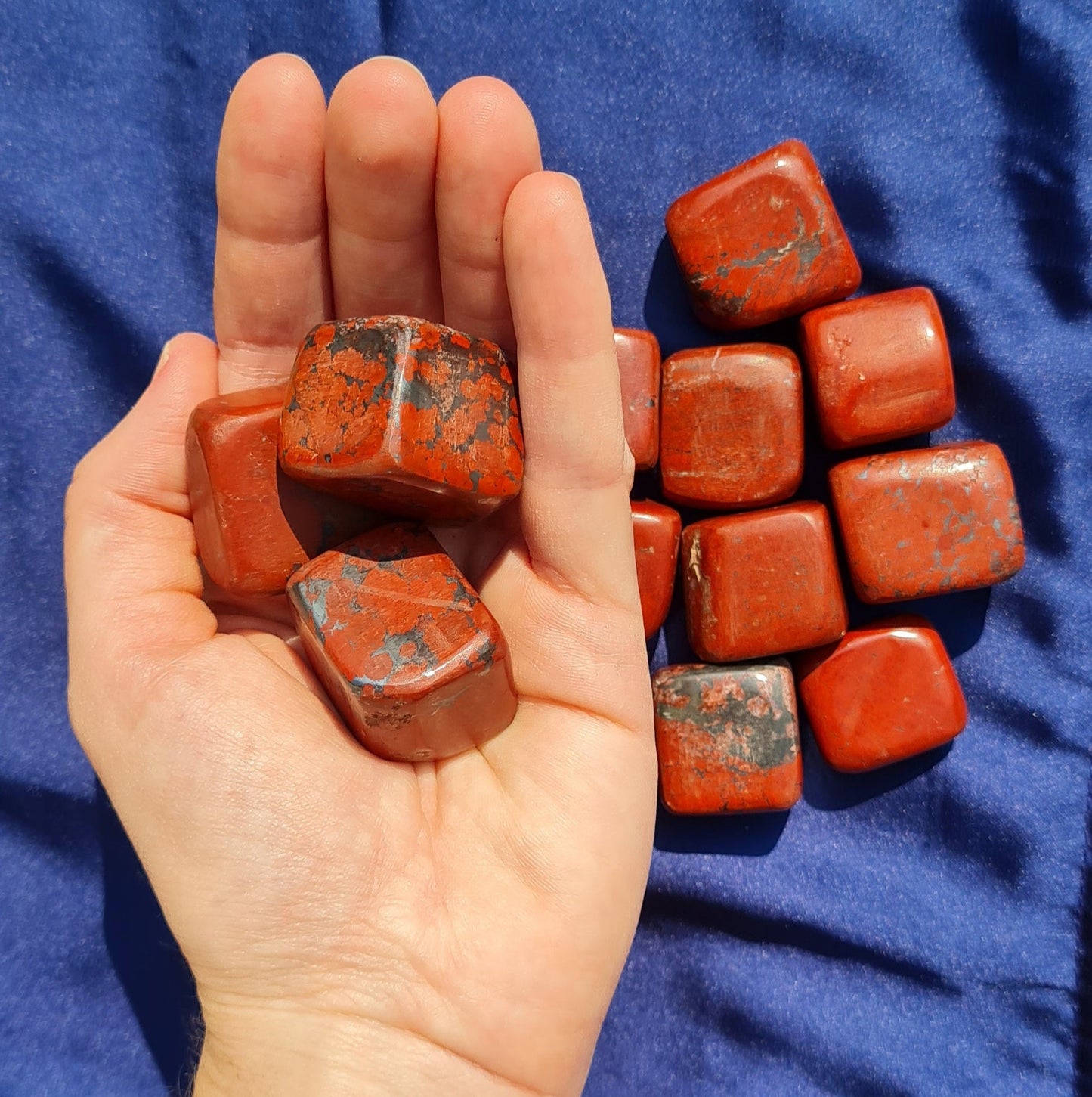 Jaspe Rouge - Pierre Roulée - Vitalité, Courage et Ancrage