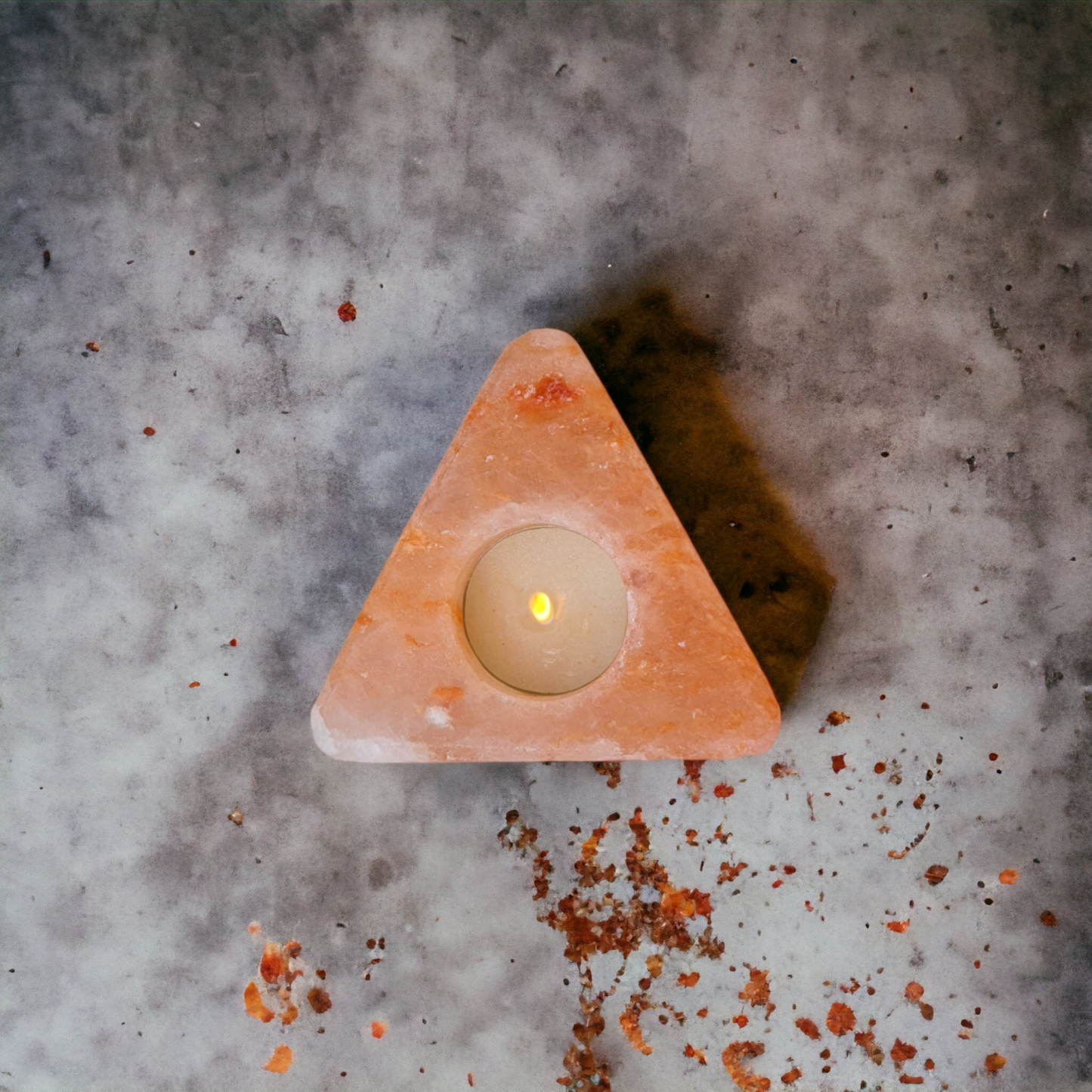 Bougeoir de sel rose de l'Himalaya : Triangle