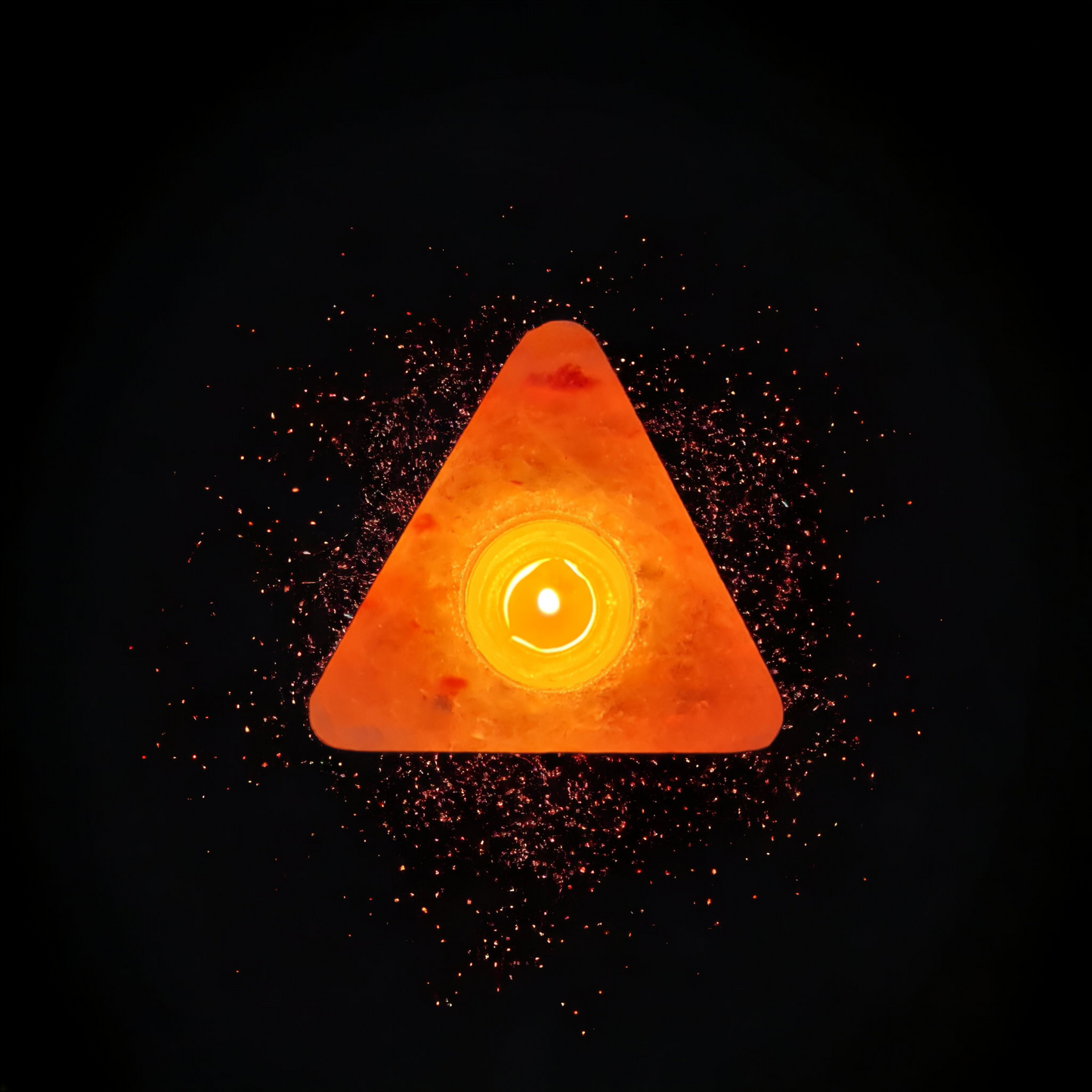 Bougeoir de sel rose de l'Himalaya : Triangle