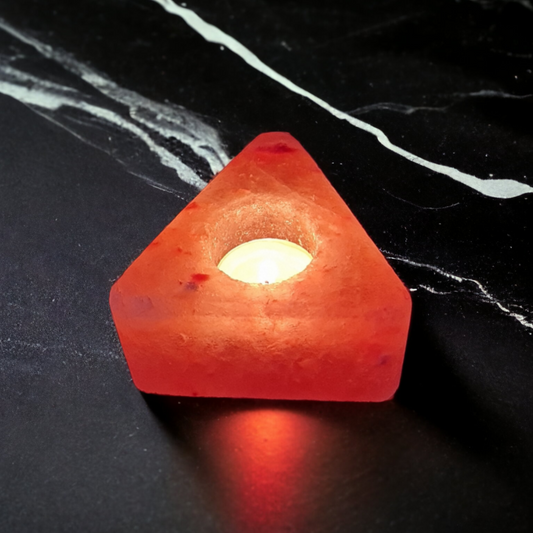 Bougeoir de sel rose de l'Himalaya : Triangle