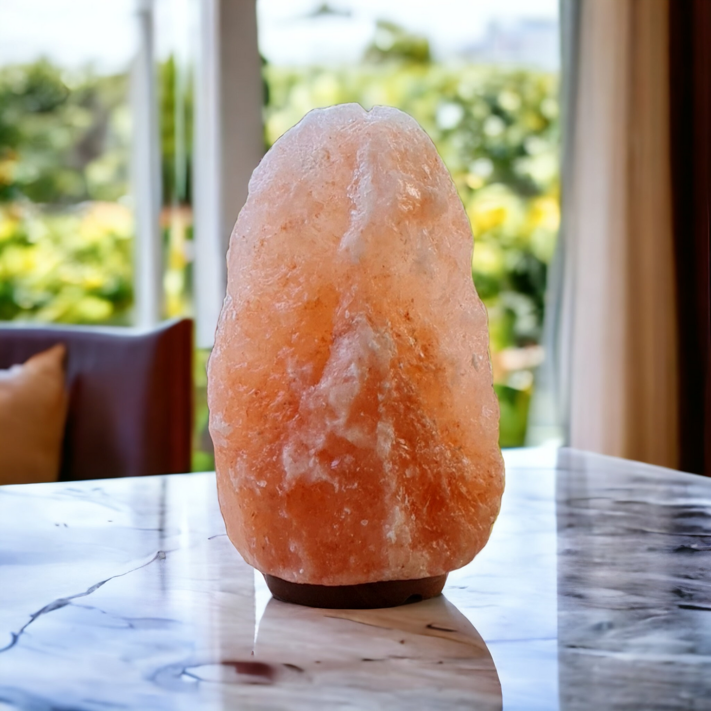 Lampe de sel rose de l'Himalaya : Naturelle 4-6 Kg (Taille L avec variateur de lumière)