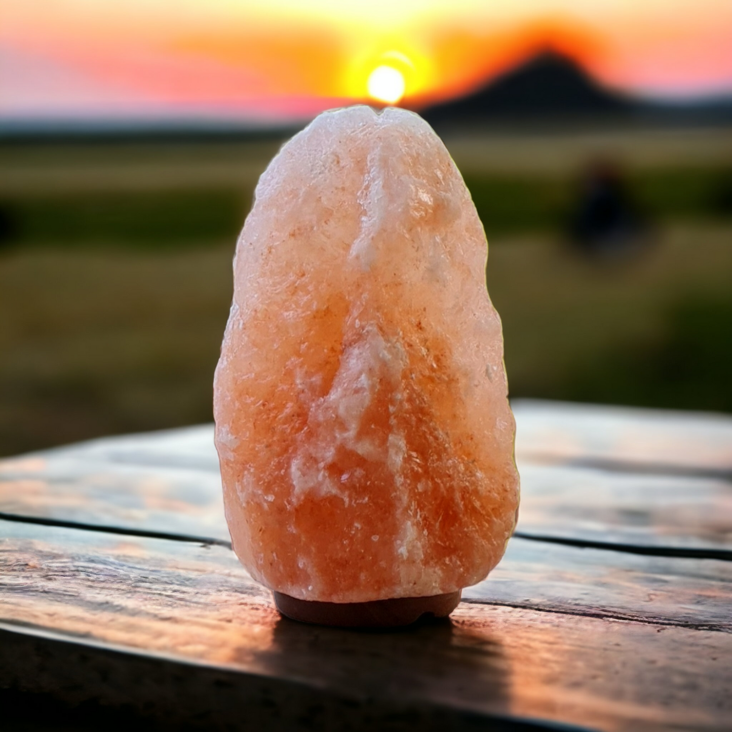 Lampe de sel rose de l'Himalaya : Naturelle 4-6 Kg (Taille L avec variateur de lumière)