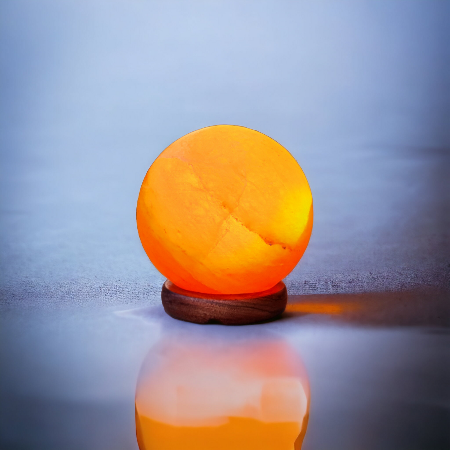 Lampe de sel rose de l'Himalaya : Globe (Taille L avec variateur de lumière)