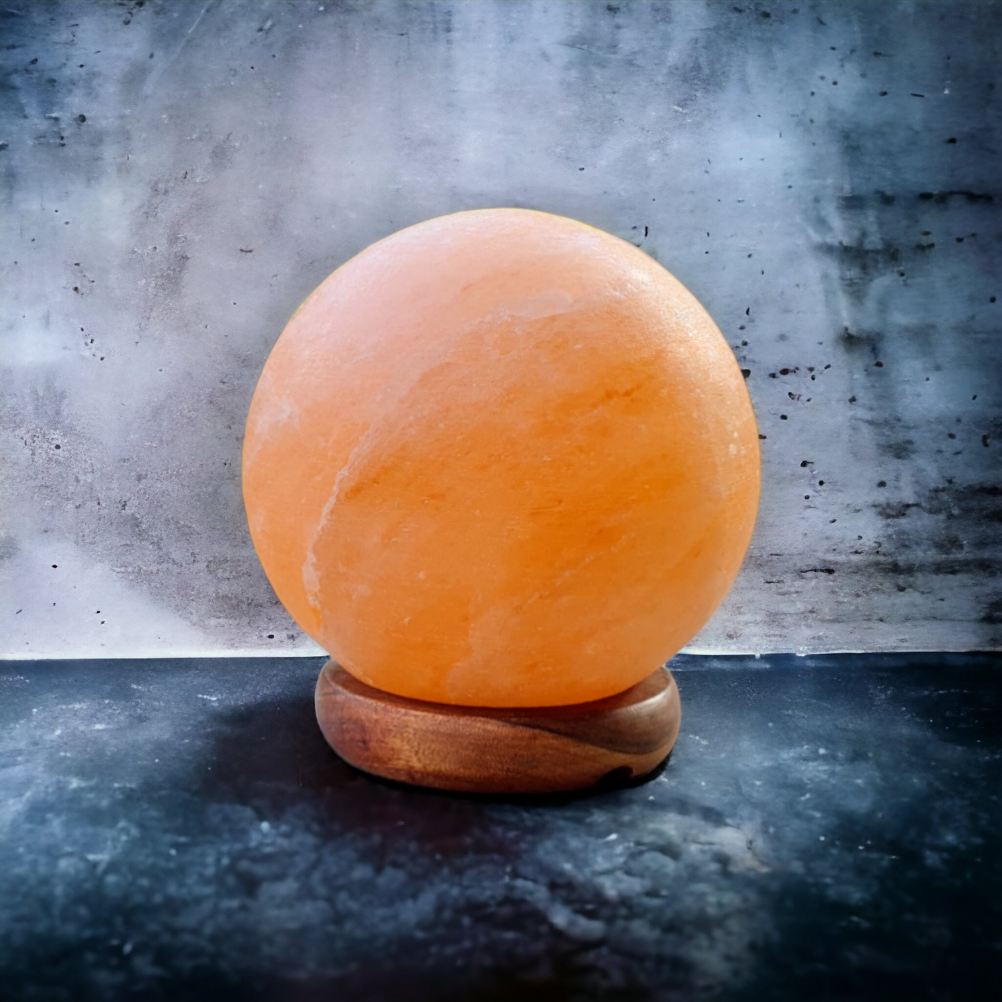 Lampe de sel rose de l'Himalaya : Globe (Taille L avec variateur de lumière)