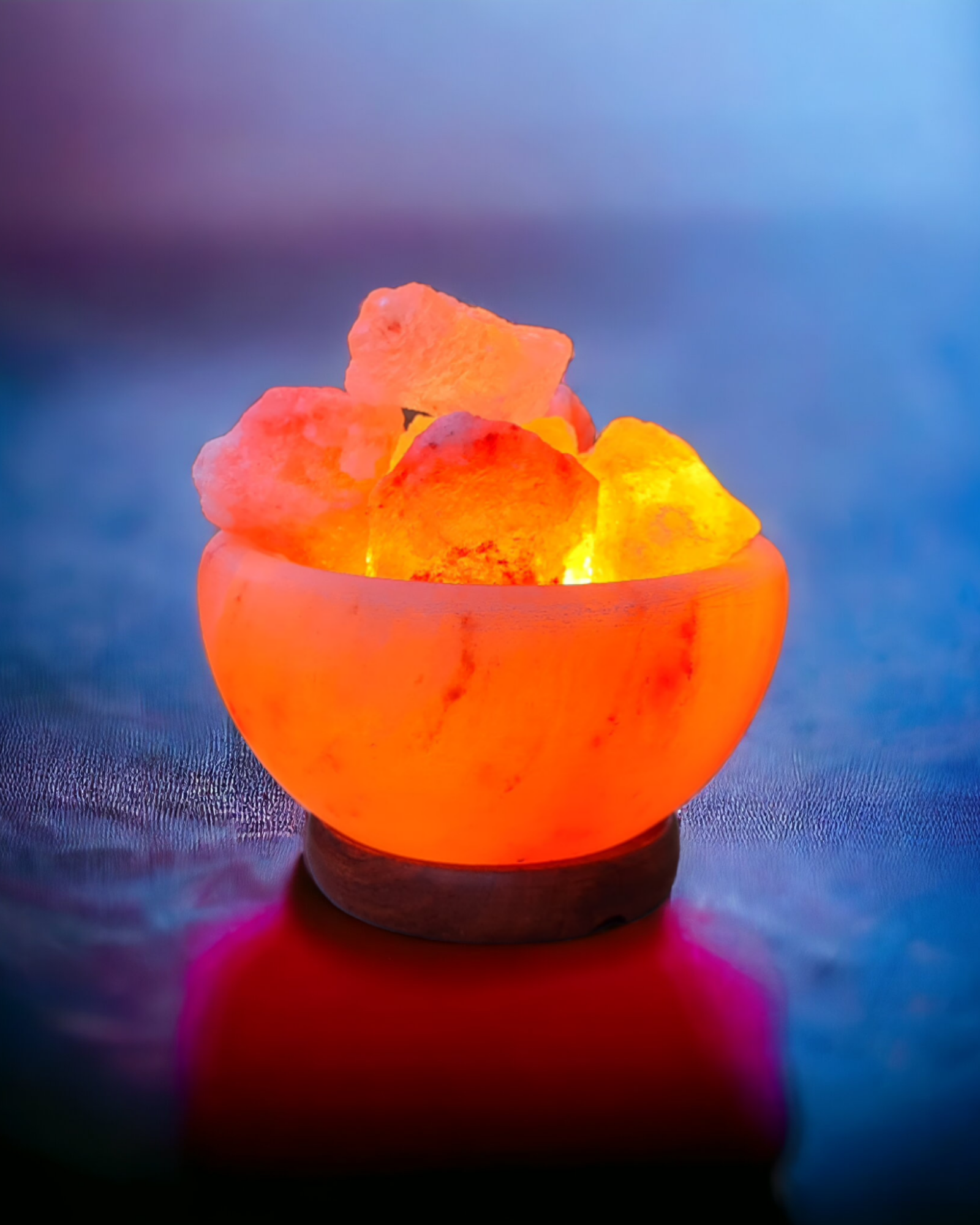 Himalayan Salt deals Lamp Bowl with Natural Crystal Chunks, Dimmer Cord