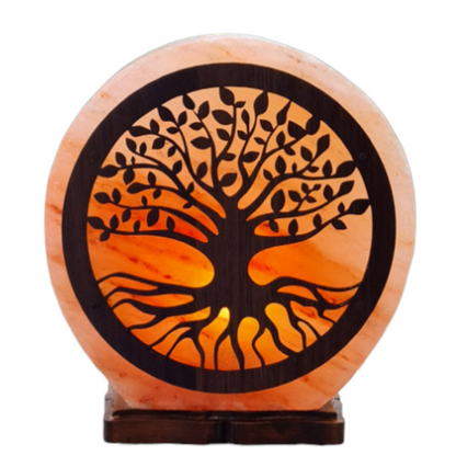 3D Himalayan Pink Salt Lamp: Tree of Life (Size L with Dimmer)