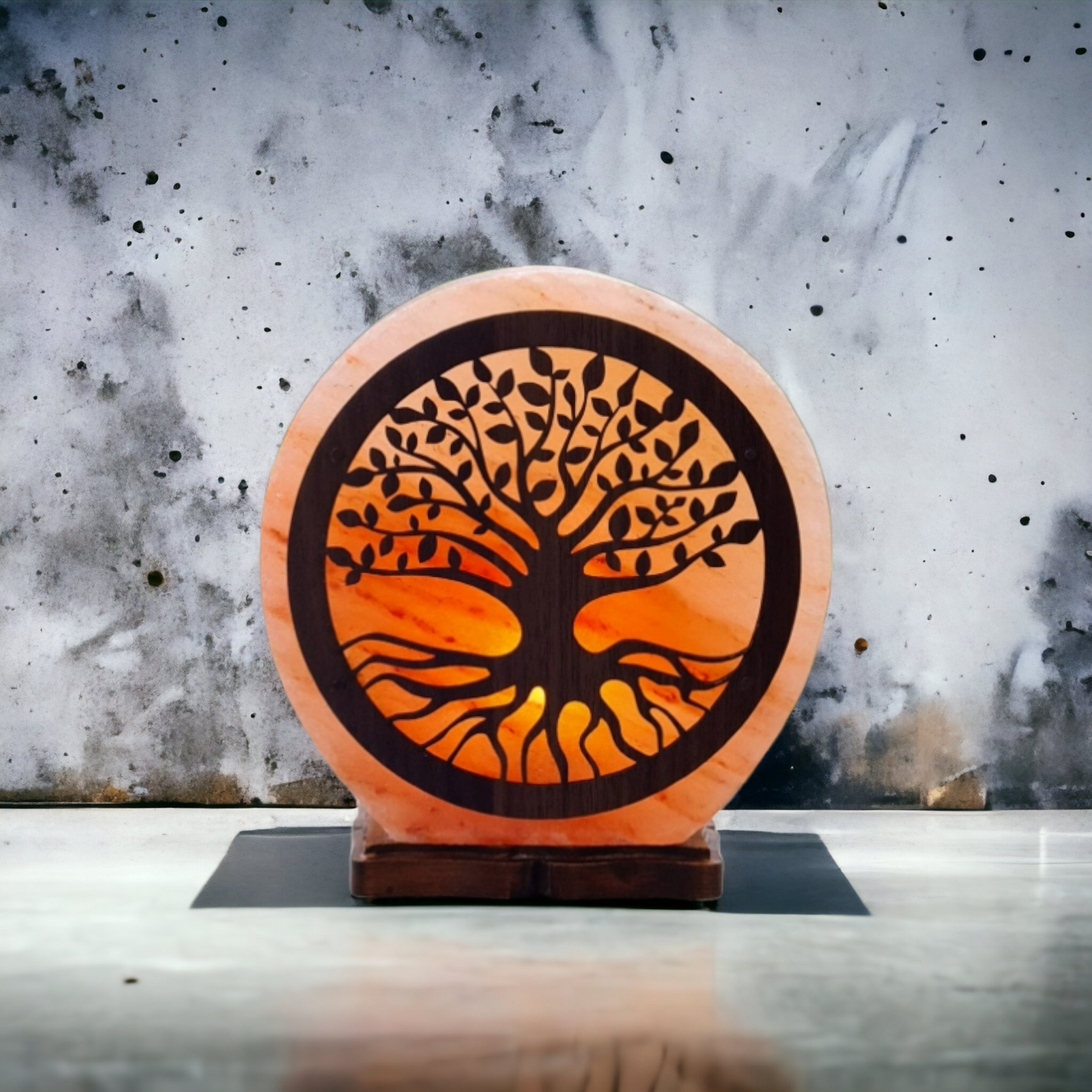 3D Himalayan Pink Salt Lamp: Tree of Life (Size L with Dimmer)