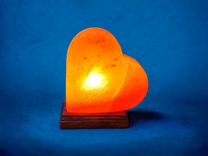 Pink Himalayan salt lamp: Heart (Size L with dimmer)