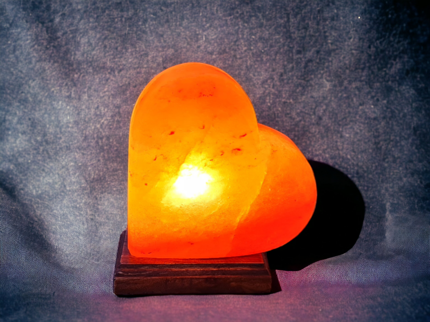 Pink Himalayan salt lamp: Heart (Size L with dimmer)