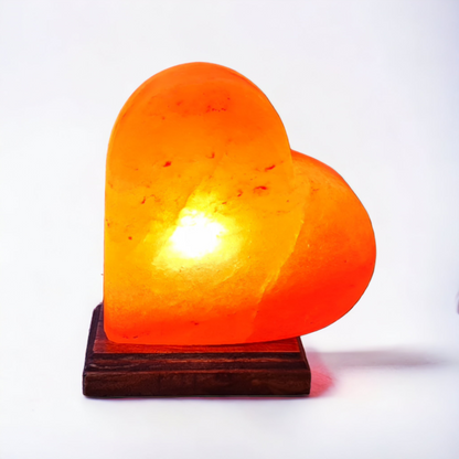 Pink Himalayan salt lamp: Heart (Size L with dimmer)