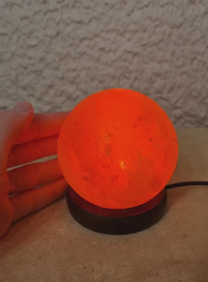 Lampe de sel rose de l'Himalaya : Globe Mini USB, Veilleuse